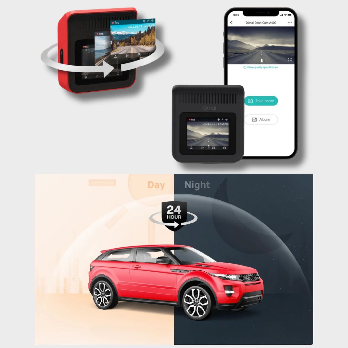 Dashcam voiture 70mai A400