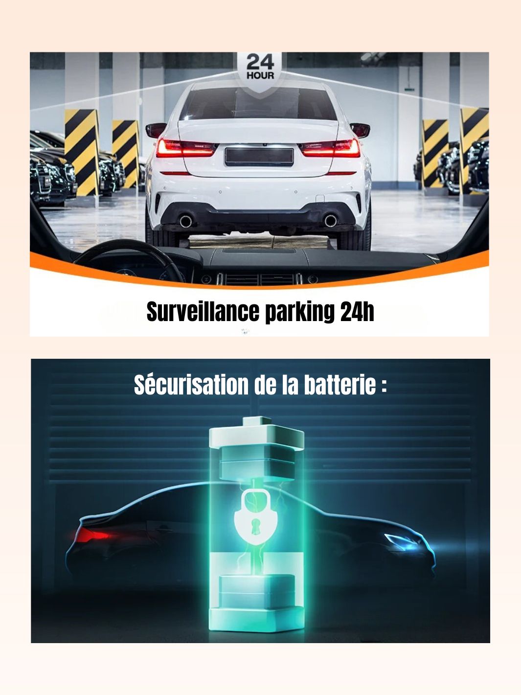 Dashcam voiture discrète 70mai A200 surveillance parking