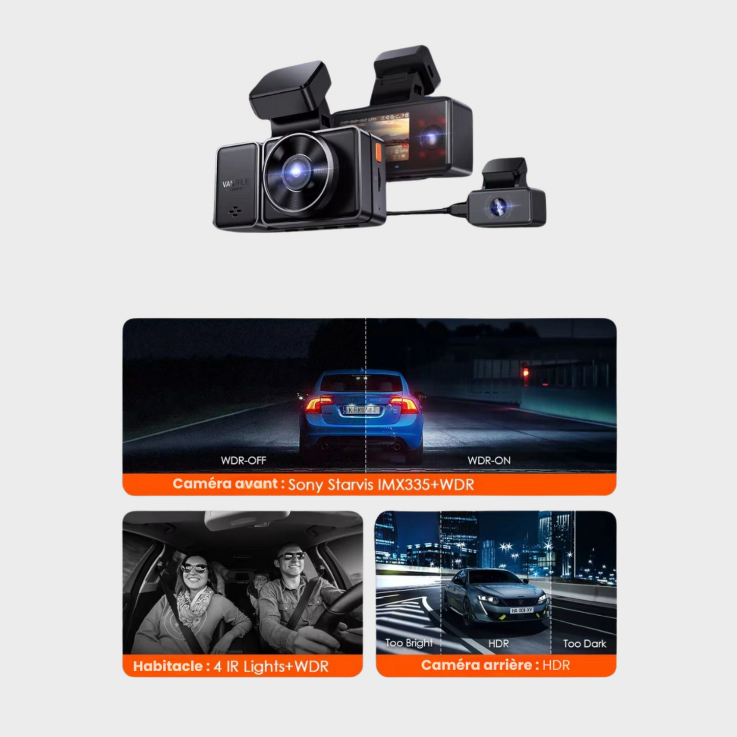 Dashcam VANTRUE E3