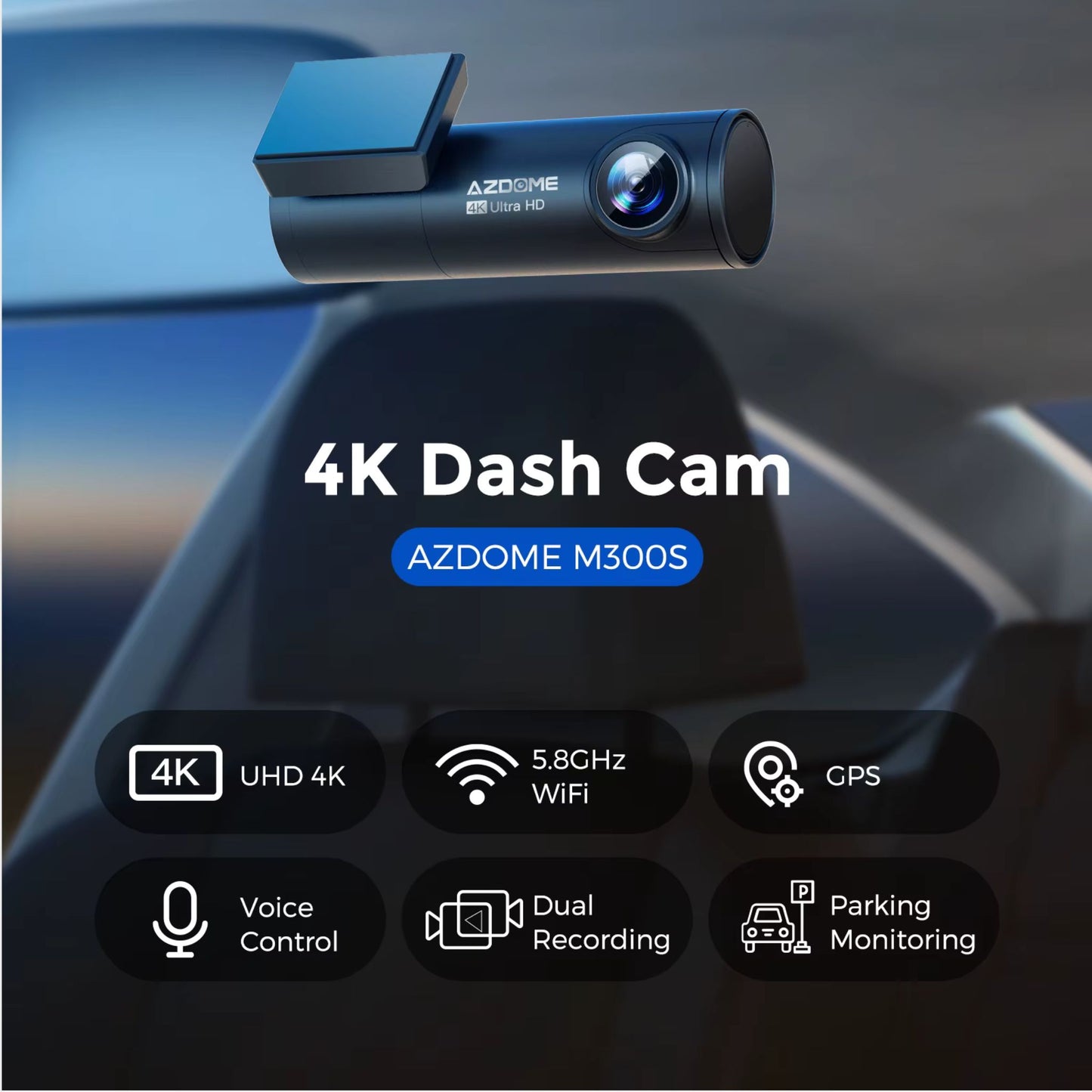 Dashcam AZDOME M300S