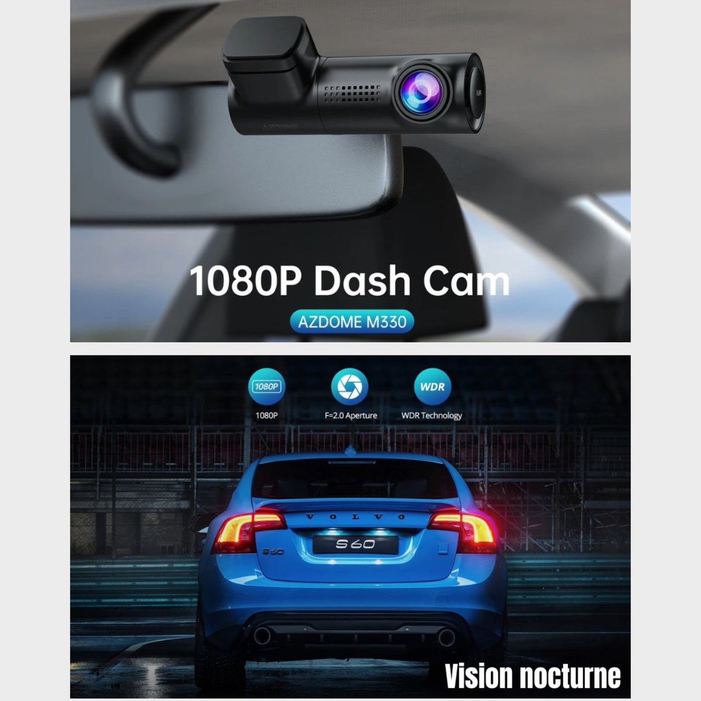 Dashcam AZDOME M330