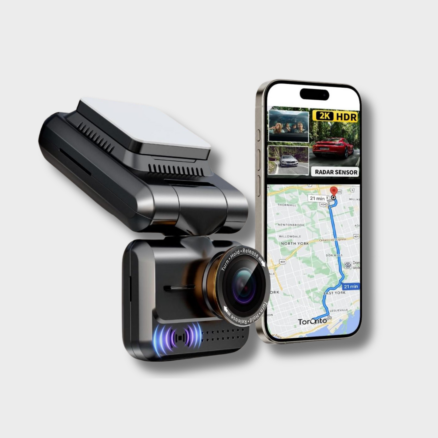 Dashcam TIESFONG A7 (2 objectifs)