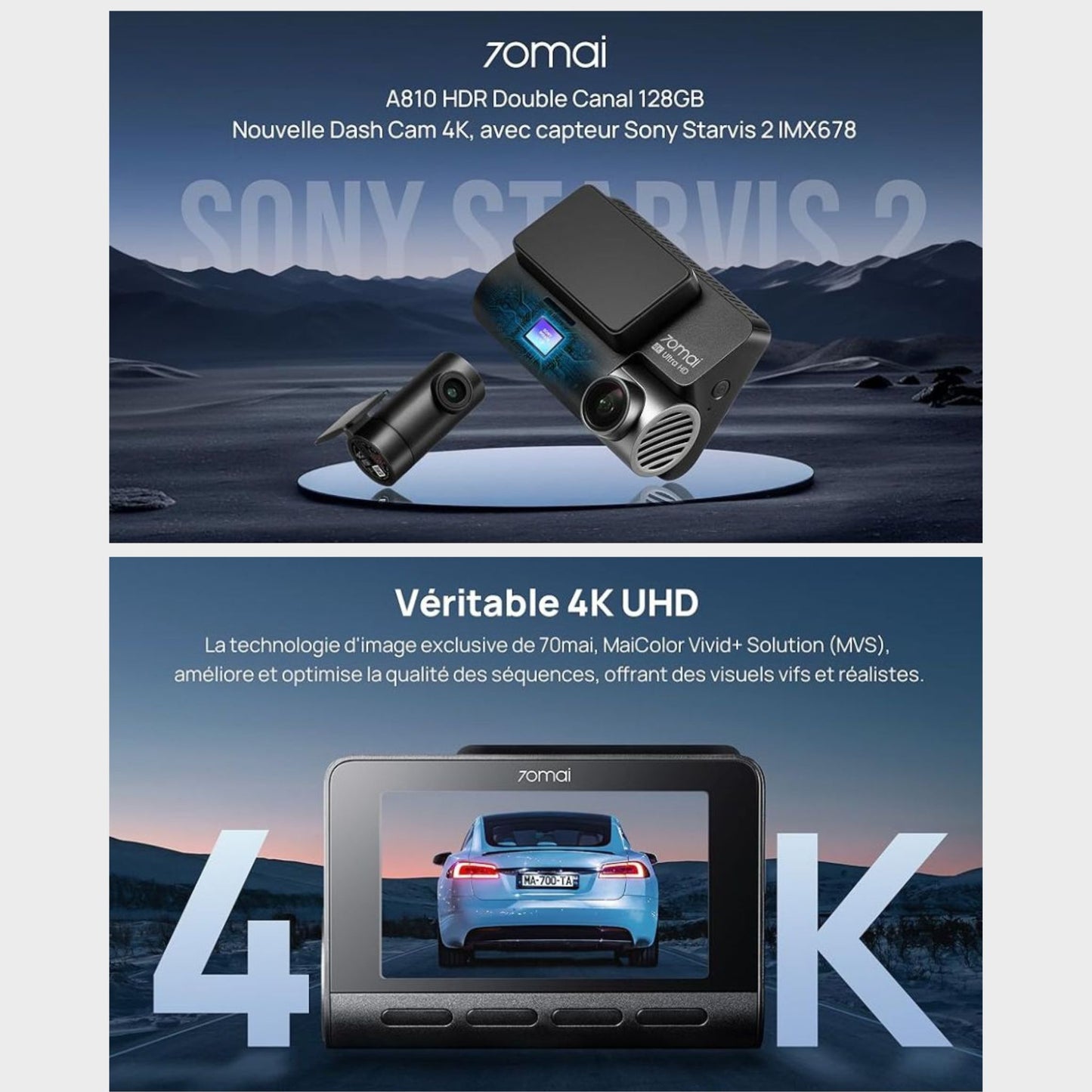 Dashcam 70mai A810