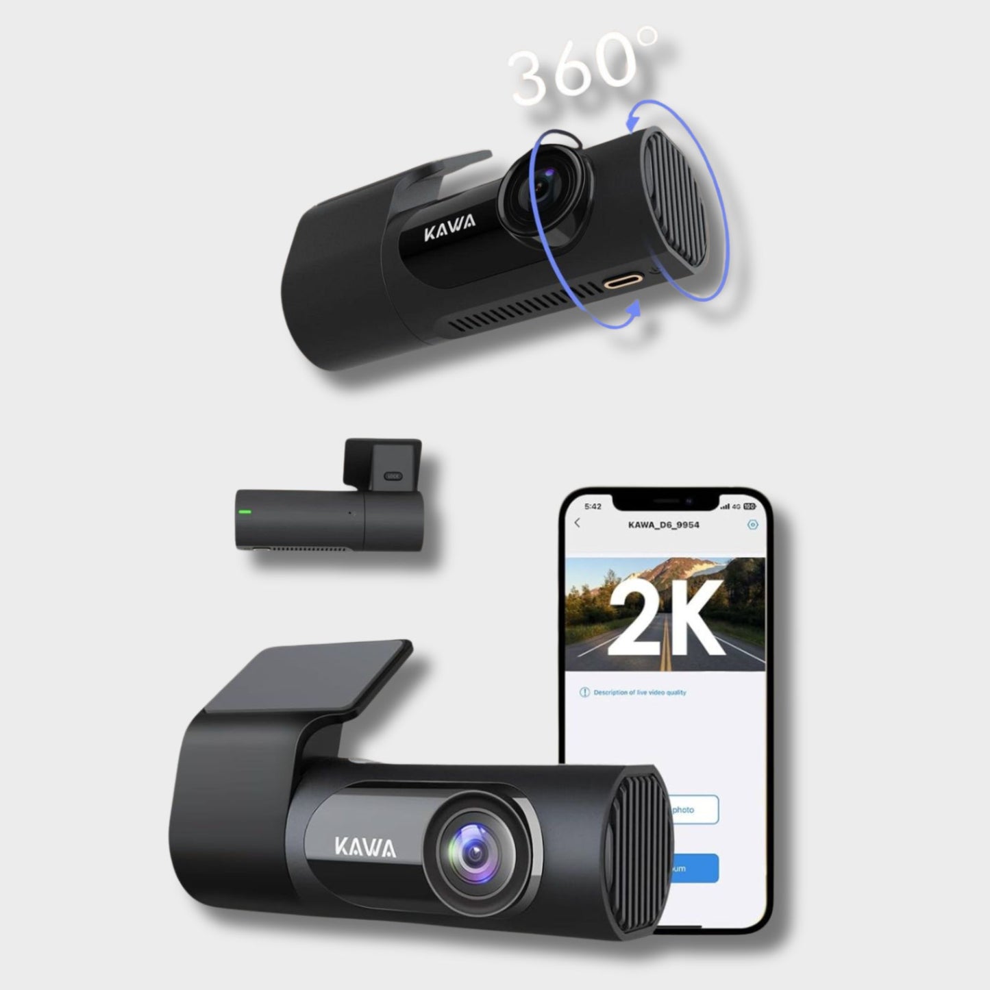 Dashcam KAWA D6