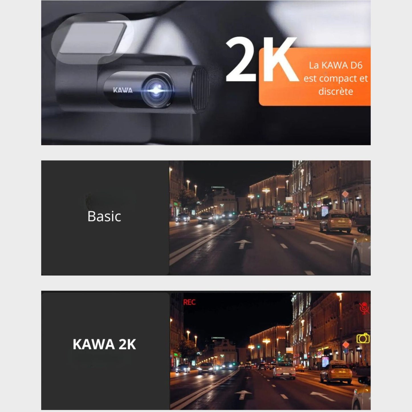 Dashcam KAWA D6