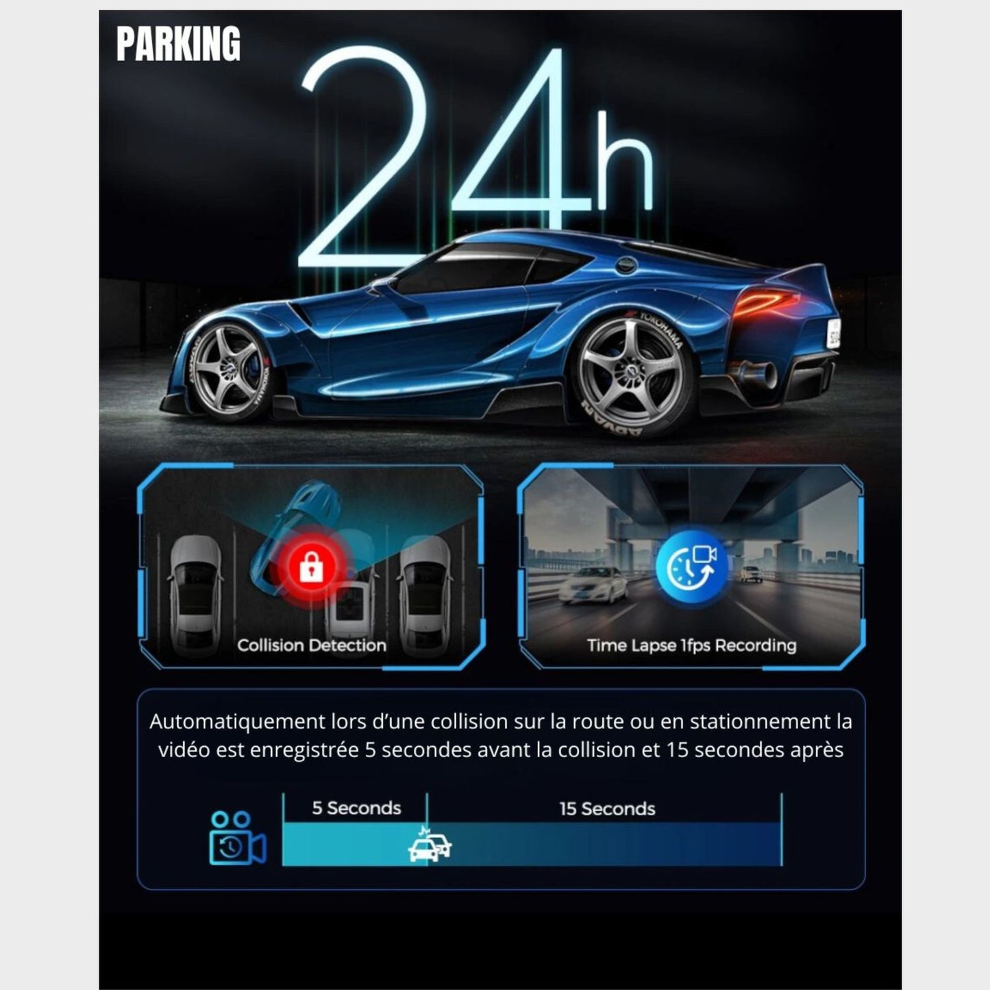Dashcam AZDOME M550 Pro